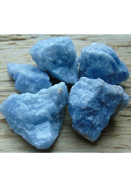 Calcite Blu Azzurra Grezza Chakra Gemma Minerale Ciondolo Cristalloterapia-1