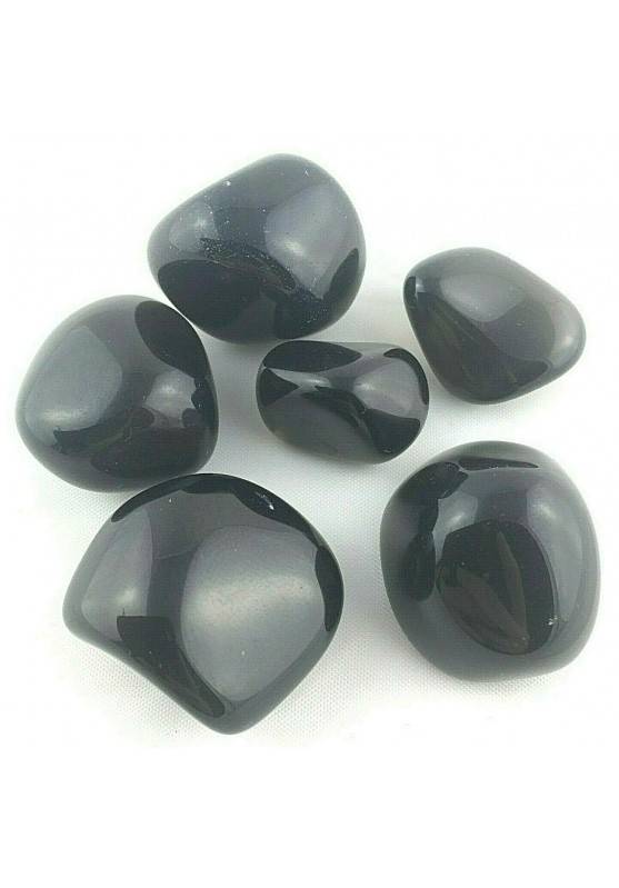 Black OBSIDIAN MID SIZE Tumbled Crystal Crystal Healing Chakra Stone Minerals-1