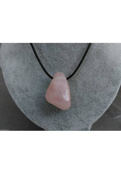 Rose Quartz Pendant Necklace Bead Zen Gift Idea Crystal Healing Gemstone A+-1