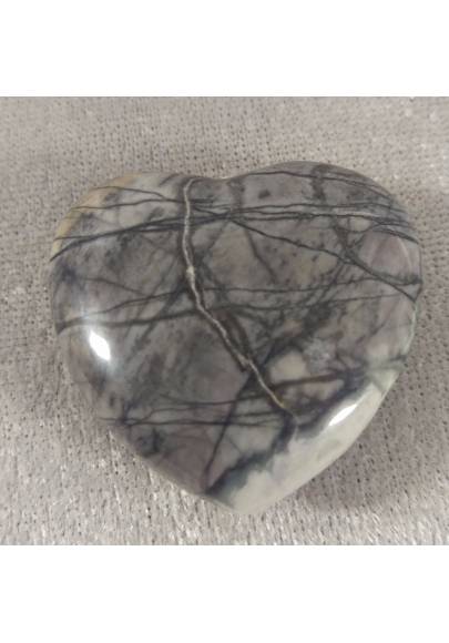 HEART in Fossil Petrified Wood Massage LOVE Crystal Healing Gift Idea in VALENTINE'S DAY-2