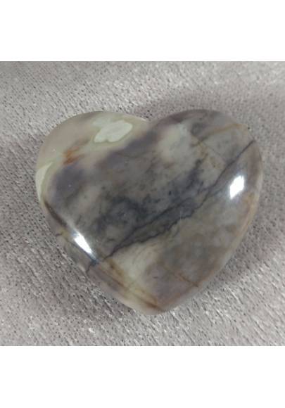 HEART in Fossil Petrified Wood Massage LOVE Crystal Healing Gift Idea in VALENTINE'S DAY-5