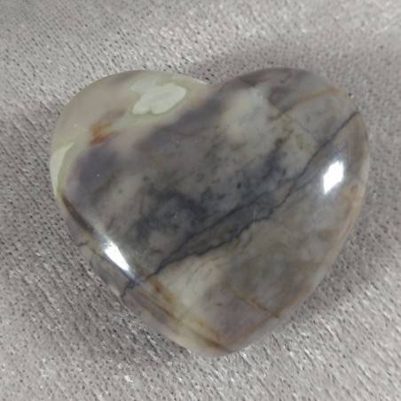 HEART in Fossil Petrified Wood Massage LOVE Crystal Healing Gift Idea in Valentine’s Day-5
