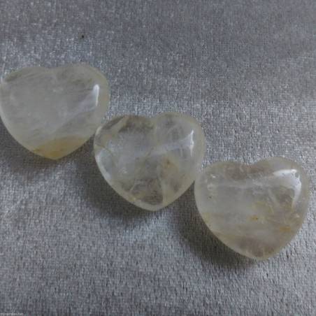 Hyaline Quartz Heart Stone  Crystal Healing Reiki MINERALS-2
