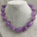 Necklace PEARL in AMETHYST Tumbled Stone Crystal Healing Chakra Jewels MINERALS A+-3
