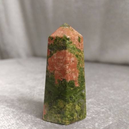 Hexagonal Obelisk in UNAKITE Tumbled Stone Crystals Crystal Healing MINERALS-3