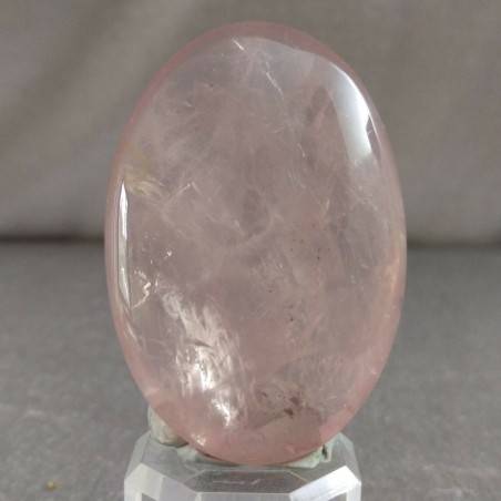 Palmstone BIG in Rose Quartz Tumbled Massage Plate LOVE Crystals Reiki-3
