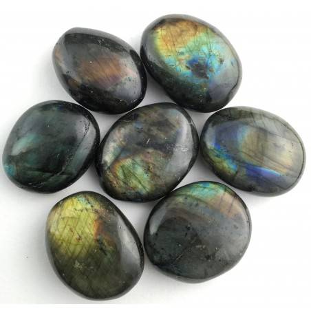 LARGE LABRADORITE Tumbled MINERALS Very High Quality A+ Crystal Healing Zen-1