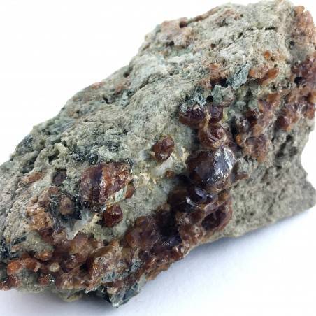 * Minerali Storici * GRANATO ANDRADITE su Matrice con QUARZO-3