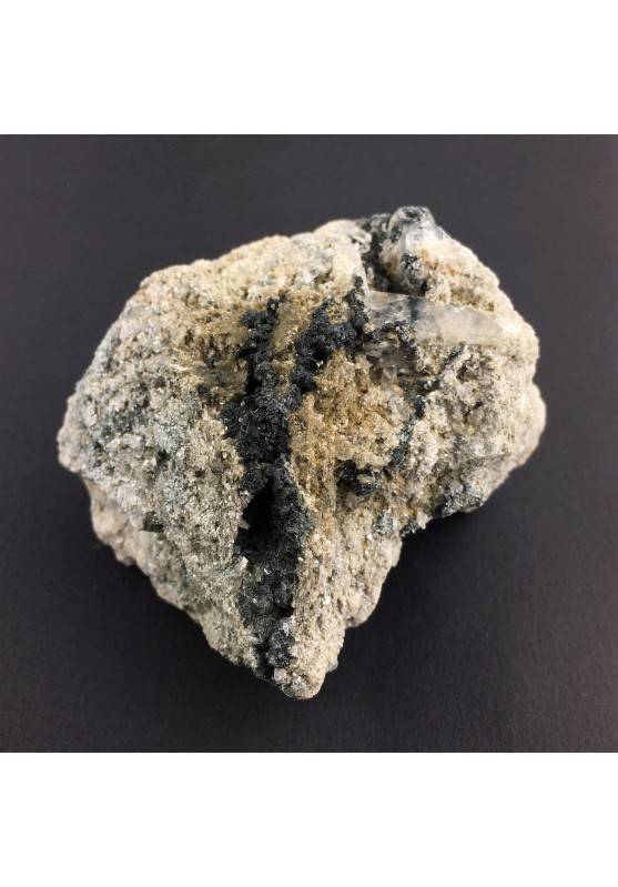 * Minerales Históricas * CUARZO en Matriz con HEMATITE y RUTILO - Val Formazza - Ita-1