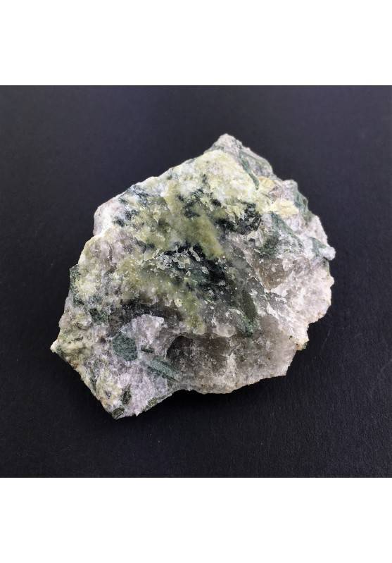 Historical Minerals * DIOPSIDE on Quartz - Val Sissone Italy - Green Mineral-2