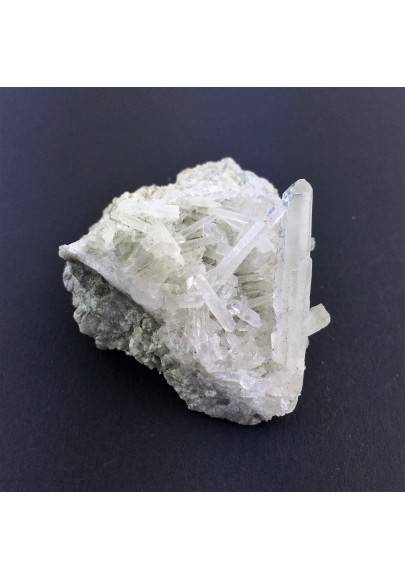 * Minerali Storici * Punte di Quarzo Ialino su Matrice - Svizzera Minerale-1