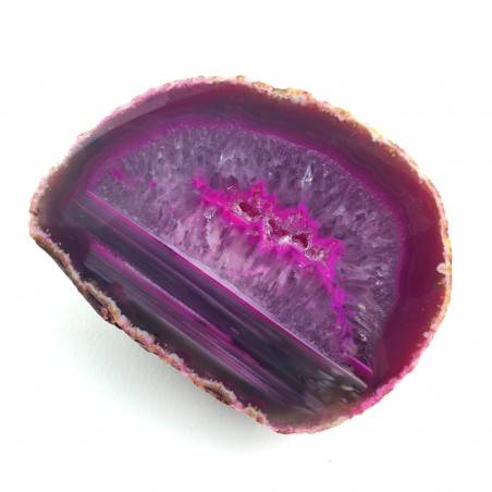Pink AGATE GEODE Pair Couple Slice Crystal Healing High Quality A+ Purification-5