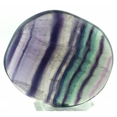 Palmstone in Purple Fluorite - Green Fluorite Palmstone Crystal Healing Plate-1