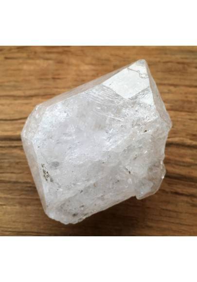 BIG Diamond in ELESTIAL QUARTZ Hyaline Clear Quartz Double Terminated Specimen-1