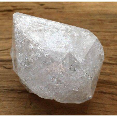 BIG Diamond in ELESTIAL QUARTZ Hyaline Clear Quartz Double Terminated Specimen-3