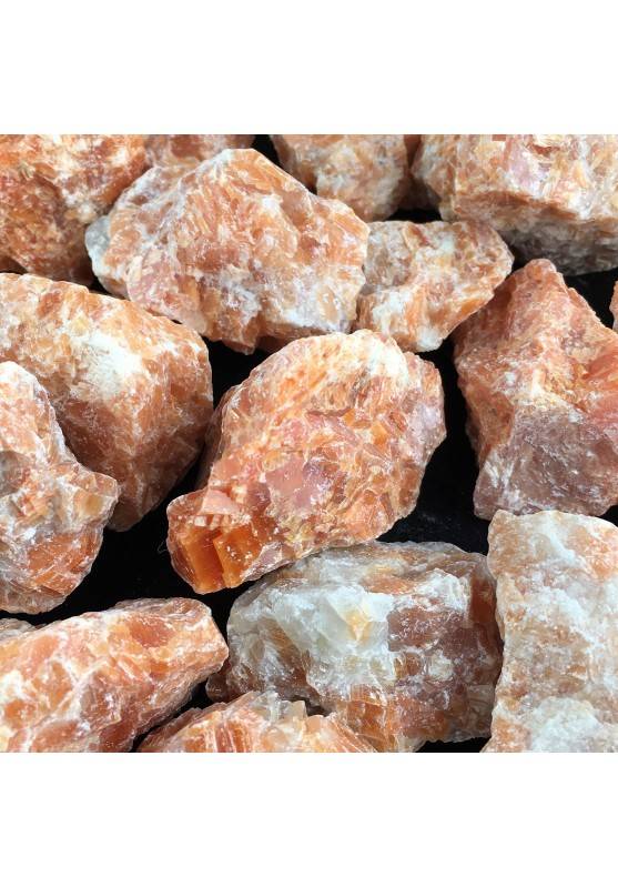 Raw Orange Calcite Rough Crystal Chakra Ciondolo Crystal Healing A+-1