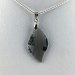 Fine AGATE Pendant on PLATINUM in Tumbled Necklace Healing A+-1