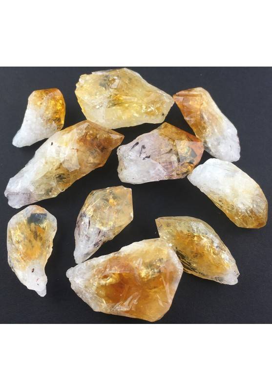 Cuarzo Citrino Punta en Bruto Cristal Drusa Mineral Cristaloterapia y Joyas-1