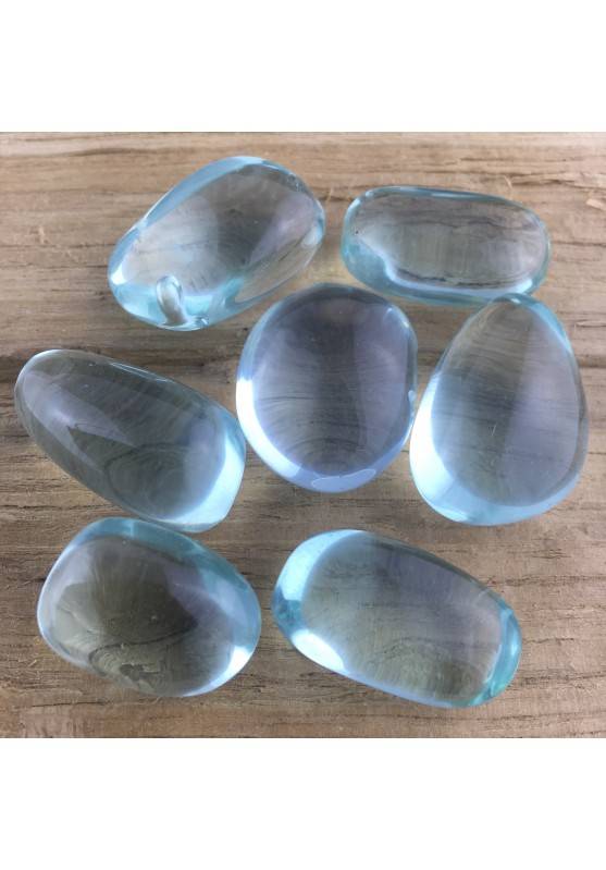 Aqua Blue OBSIDIAN Tumbled Stone Crystal Healing A+ [Pay Only One Shipment]-1