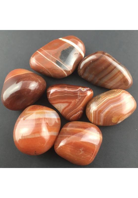 Tumbled Stone CARNELIAN AGATE MINERALS Crystal Healing [ Carnelian Agate Tumbled A+]-1