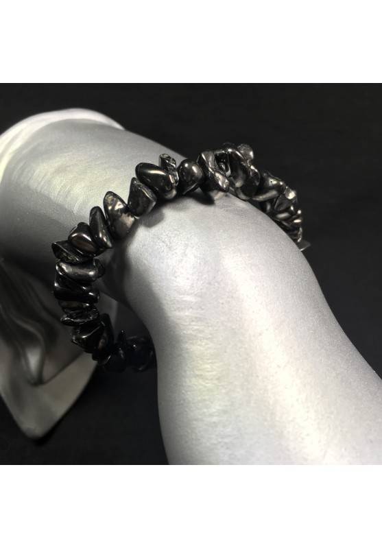 Shungite Chips Scaglie Bracelet MINERALS Chakra Gift Idea Stone Beads-1