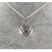 Pendant Faceted Sphere of Hyaline Quartz Jewel Necklace - AQUARIUS MINERALS-2