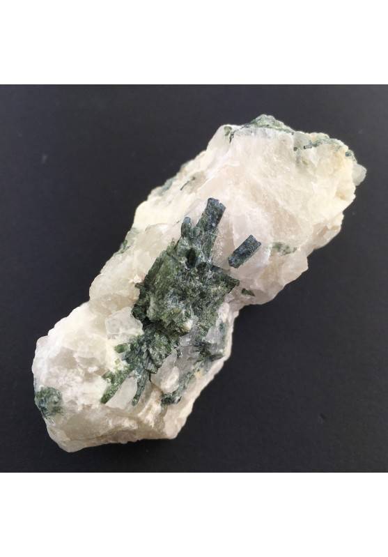 Green TOURMALINE Rough Beryl on Quarz MINERALS Collectibles Crystal Healing Stone-1