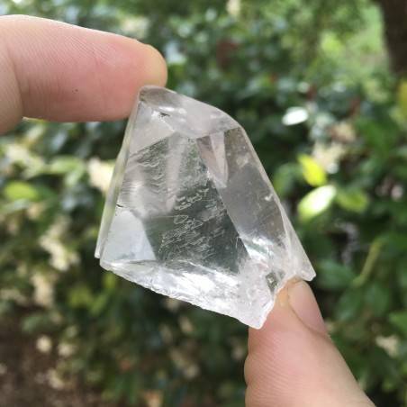 CLEAR Crystal HYALINE QUARTZ Energy Natural Crystal Healing Rock 40g-2