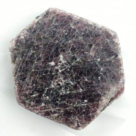 Stupenda fetta di RUBINO GREZZO Esagono Minerali Cristalloterapia Collezionismo-1