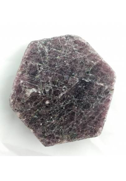Stupenda fetta di RUBINO GREZZO Esagono Minerali Cristalloterapia Collezionismo-3