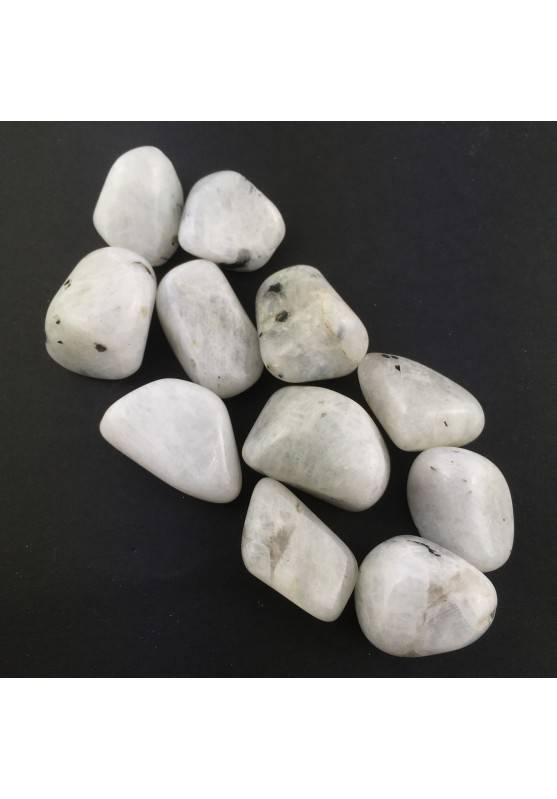 Crystal Tumbled White Labradorite Moon Stone blue reflections Crystal Healing-1