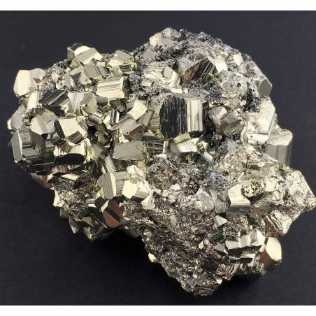 MINERALS * Pentagonal Pyrite Crystal Perù EXTRA Quality Specimen 362g-1