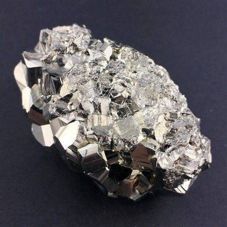 MINERALS * Pentagonal Pyrite Crystal Perù EXTRA Grade 142g 32x55x37mm-3