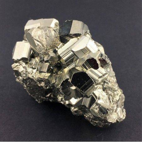 MINERALS * Pentagonal Pyrite Crystal Perù Quality Crystal Healing Specimen-3