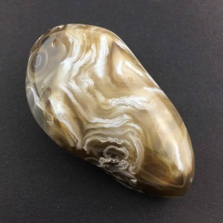 MINERALS * AGATE from Madagascar with fossilized water Enhydro Tumbled-4