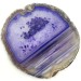 MINERALS * Gorgeous Blue AGATE Slice Purple with Sea Landscape BRAZIL-3