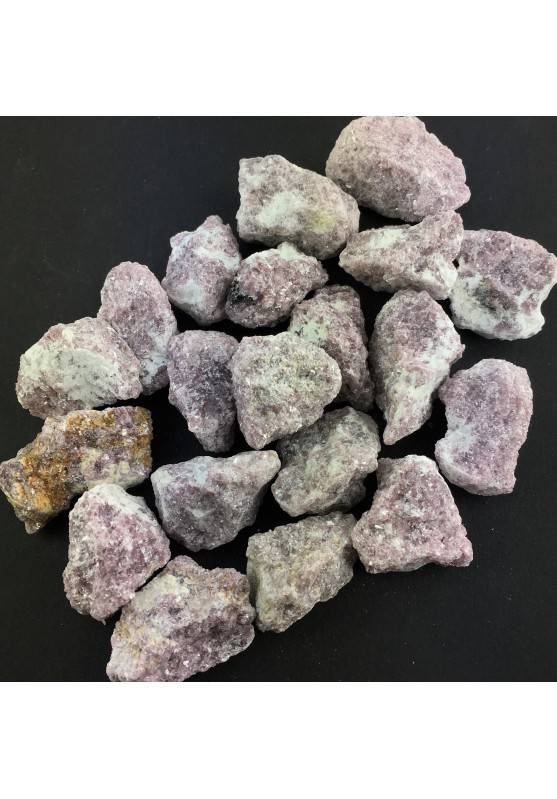Minéraux LÉPIDOLITE Brute Qualité Extra Cristal thérapie Chakra Reiki-1