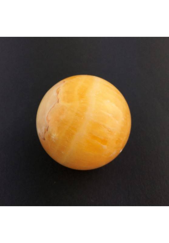 MINERALS * Wonderful Yellow CALCITE Sphere Crystal Healing Specimen-1