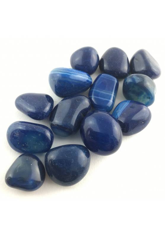 ÁGATA Azul Rodado Minerales Coleccionables Cristaloterapia Chakra Reiki Zen-1
