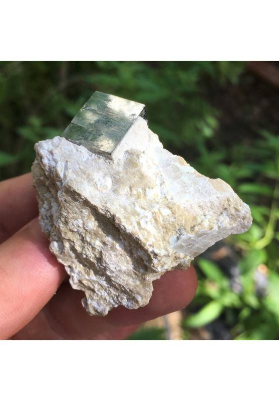 Minerales * PIRITA Cubica NAVAJUN en Matriz rioja spagna Coleccionables 42gr-1
