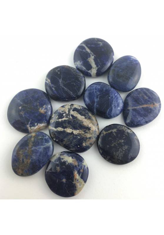PALMSTONE Sodalite Tumbled Stone MINERALS Crystal Healing Specimen-1