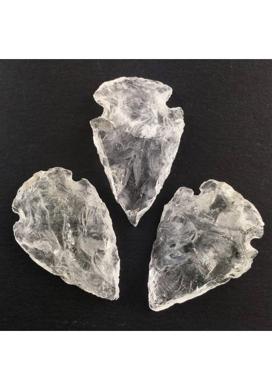Prehistoric Arrowhead Point Clear Quartz Crystal Healing Rock's Crystal-2