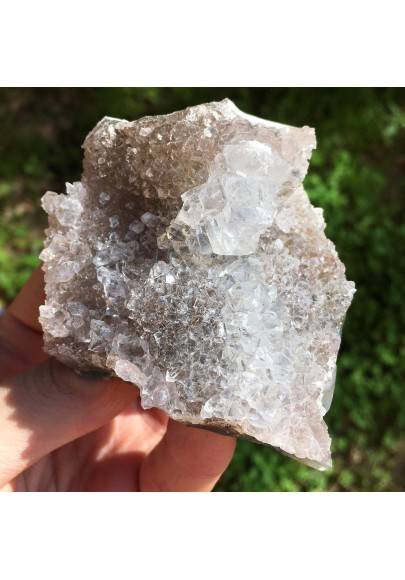 Minerali DRUSA di AMETISTA del Marocco Cristalloterapia Arredamento 107gr A+-1