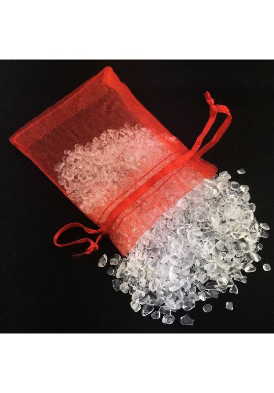 Bolsa de 50 Gramos en Cristal de Cuarzo Hialino terapia de Cristales Chakra-1