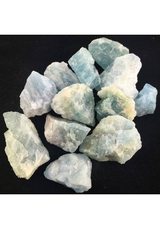 Minerales de AGUAMARINA Azul en Bruto Colección Terapia de Cristales-1