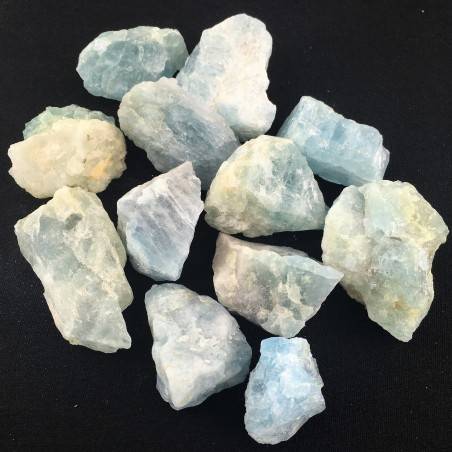 Minerals Aquamarine Rough Blue Mineral Stone Crystal Healing Specimen-2