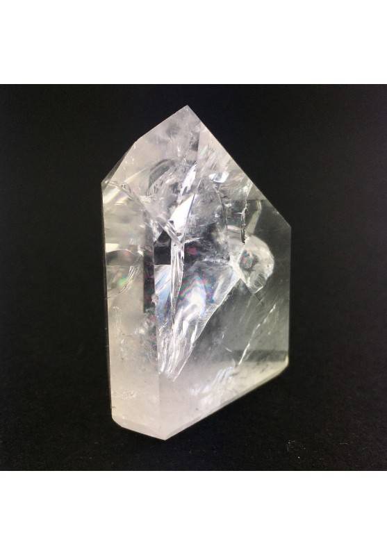 Good Points Clear Hyaline Quartz Rock's Crystal Cracked Crystal Healing 59gr A+-2