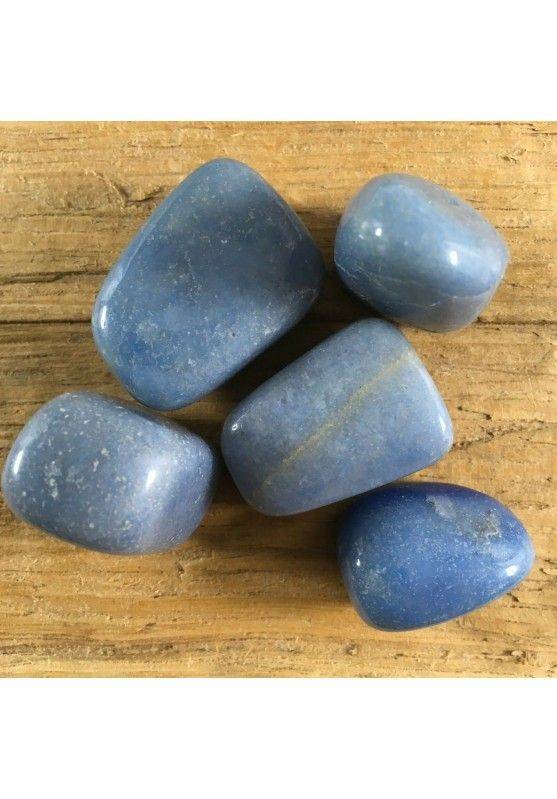 MEDIUM Size BLUE Quartz Tumbled Stones Crystal Healing High Grade Chakra MINERALS-1