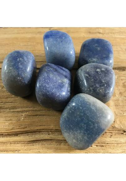 LARGE BLUE QUARTZ Tumbled Stone Crystal Healing High Quality Chakra MINERALS A+-1