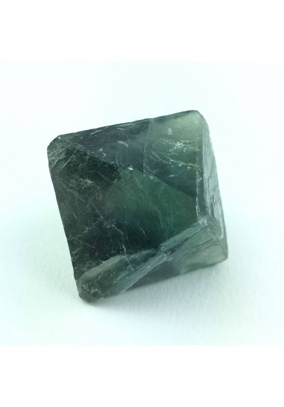 Minerale Pezzo di Fluorite Ottaedrica Grezza Grande Cristalloterapia 88gr-2